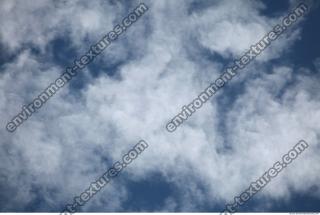 Photo Texture of Blue Clouded Clouds